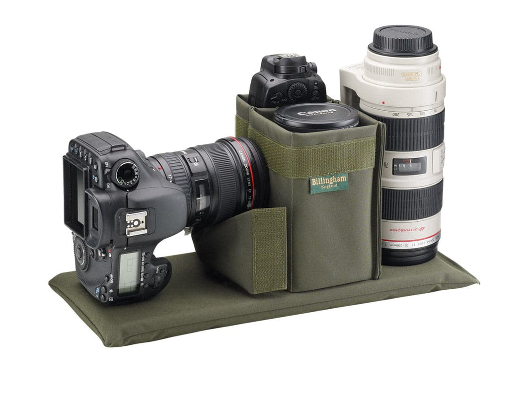 Billingham 307 Camera Bag - Khaki FibreNyte / Chocolate Leather-Camera Bags-Kudos Cameras