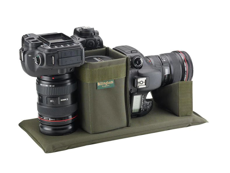 Billingham 307 Camera Bag - Sage FibreNyte / Chocolate Leather-Camera Bags-Kudos Cameras