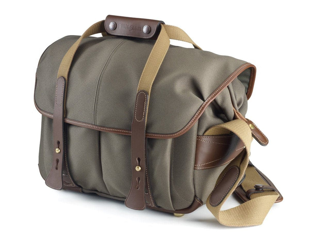 Billingham 307 Camera Bag - Sage FibreNyte / Chocolate Leather-Camera Bags-Kudos Cameras