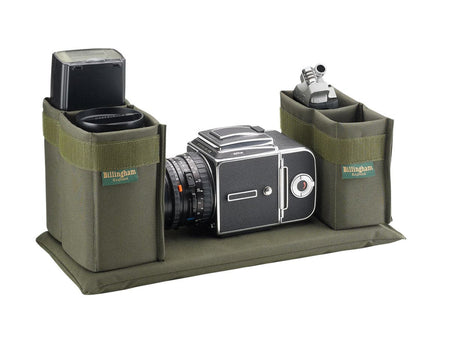 Billingham 307 Camera Bag - Sage FibreNyte / Chocolate Leather-Camera Bags-Billingham