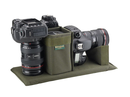 Billingham 307 Camera Bag - Sage FibreNyte / Chocolate Leather-Camera Bags-Billingham