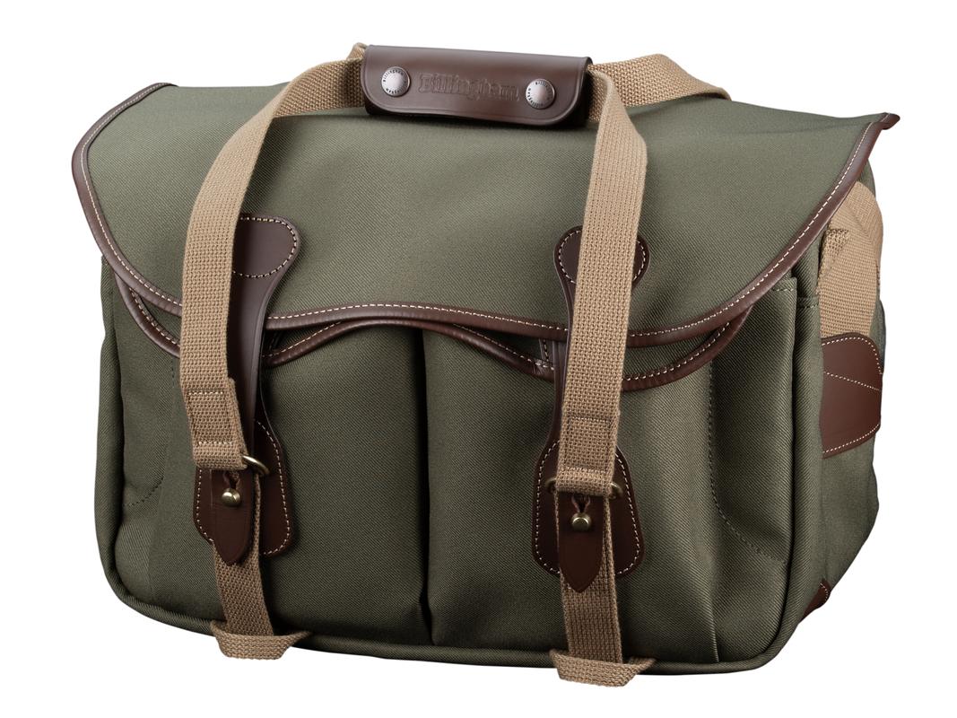 Billingham 335 MKII Camera Bag - Sage FibreNyte / Chocolate Leather-Camera Bags-Kudos Cameras
