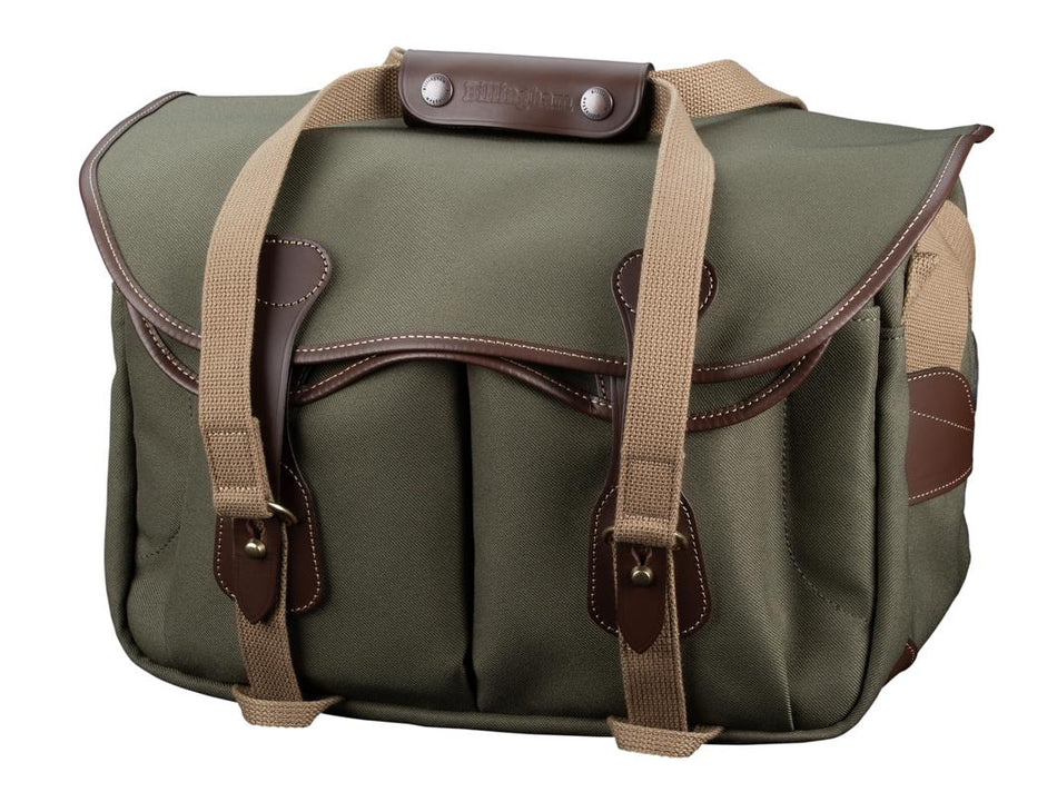 Billingham 335 MKII Camera Bag - Sage FibreNyte / Chocolate Leather-Camera Bags-Kudos Cameras