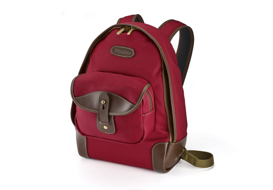 Billingham 35 Rucksack Camera Bag - Burgundy Canvas / Chocolate Leather-Camera Backpacks-Kudos Cameras