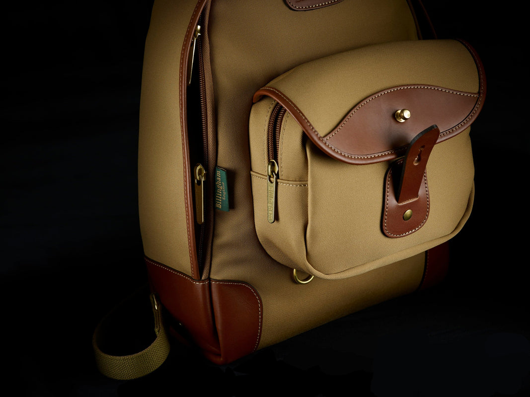 Billingham 35 Rucksack Camera Bag - Khaki Canvas / Tan Leather-Camera Backpacks-Kudos Cameras