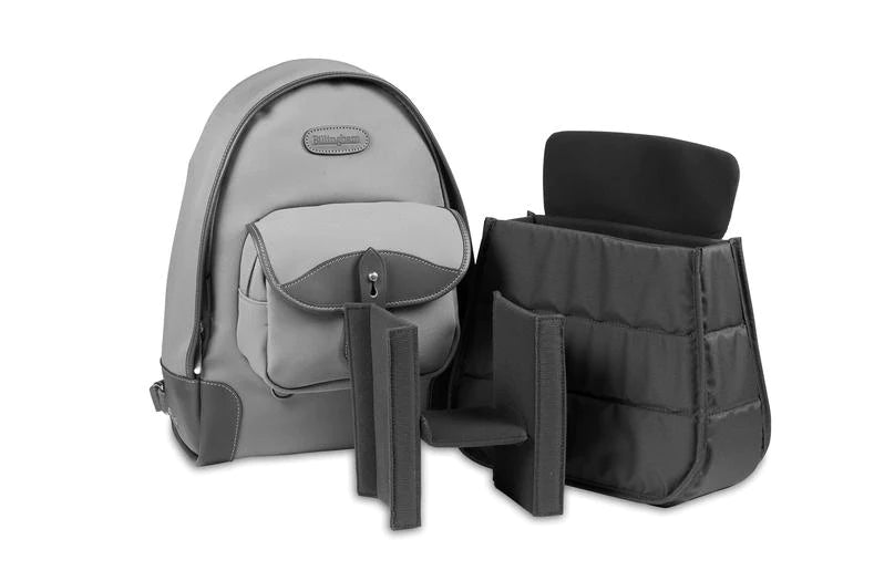 Billingham 35 Rucksack Camera Bag - Navy FibreNyte / Chocolate Leather-Camera Backpacks-Billingham