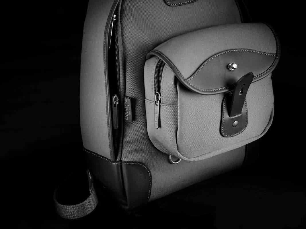 Billingham 35 Rucksack Camera Bag - Navy FibreNyte / Chocolate Leather-Camera Backpacks-Billingham