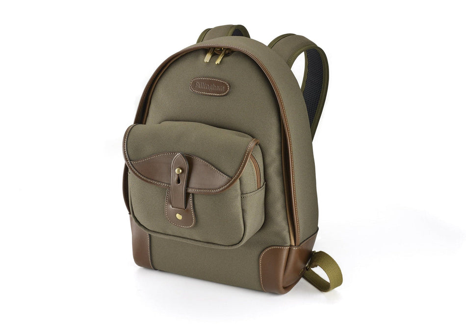 Billingham 35 Rucksack Camera Bag - Sage FibreNyte / Chocolate Leather-Camera Backpacks-Kudos Cameras