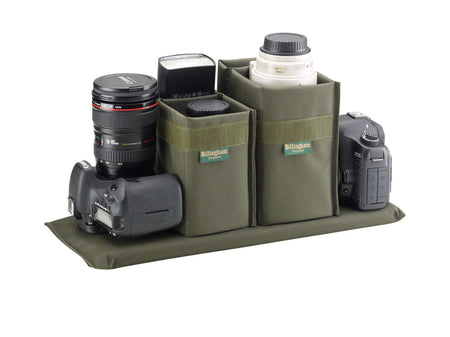 Billingham 445 MKII Camera Bag - Black FibreNyte / Black Leather-Camera Bags-Billingham