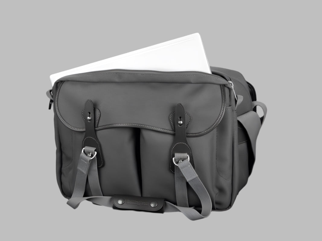 Billingham 445 MKII Camera Bag - Black FibreNyte / Black Leather-Camera Bags-Billingham