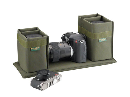 Billingham 445 MKII Camera Bag - Khaki Canvas / Tan Leather-Camera Bags-Kudos Cameras