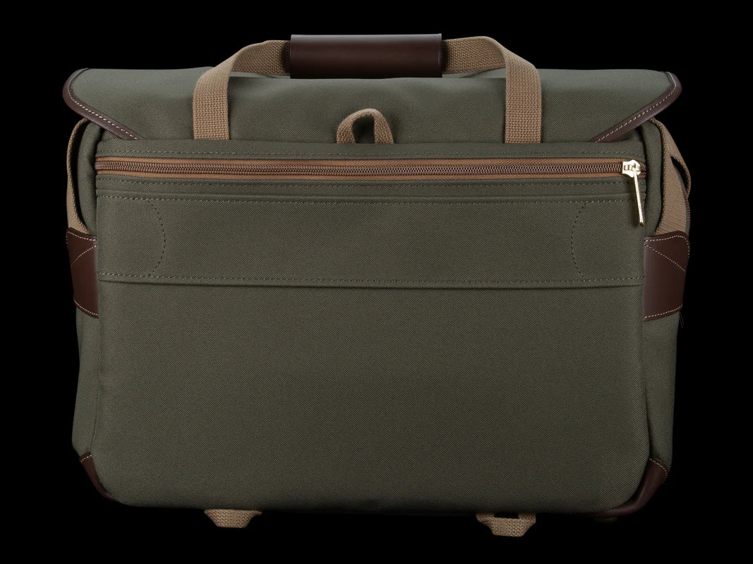 Billingham 445 MKII Camera Bag - Sage FibreNyte / Chocolate Leather-Camera Bags-Kudos Cameras