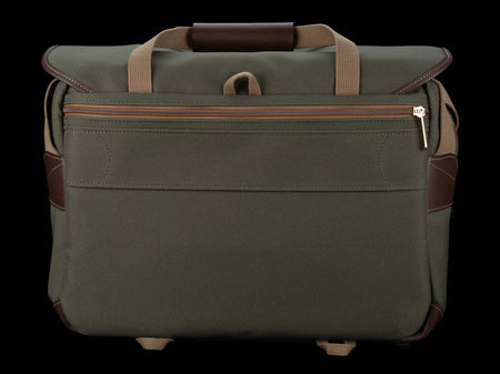 Billingham 445 MKII Camera Bag - Sage FibreNyte / Chocolate Leather-Camera Bags-Kudos Cameras