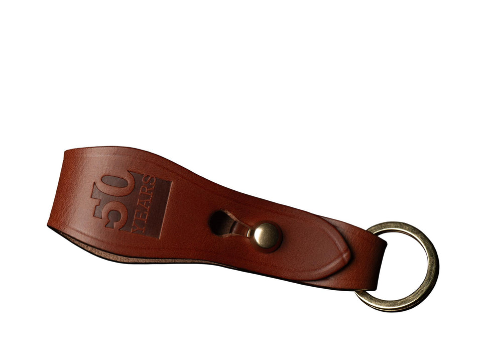Billingham 50th Anniversary Belt Key Fob - Tan Leather-Camera Bag Accessories-Billingham