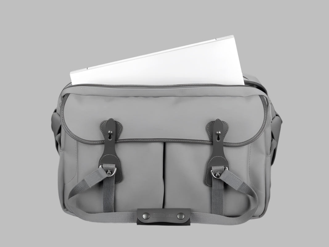 Billingham 555 MKII Camera Bag - Sage FibreNyte / Chocolate Leather-Camera Bags-Kudos Cameras