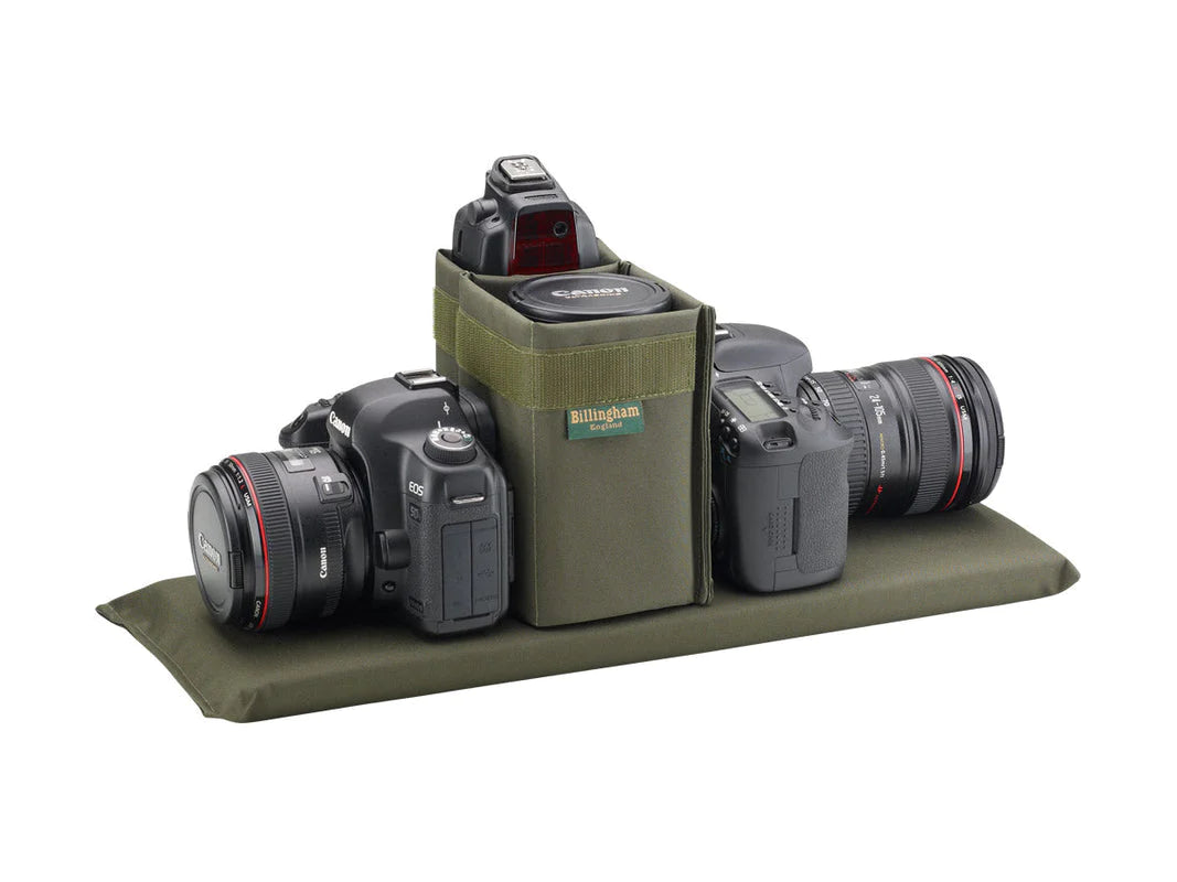 Billingham 555 MKII Camera Bag - Khaki Canvas / Tan Leather-Camera Bags-Kudos Cameras