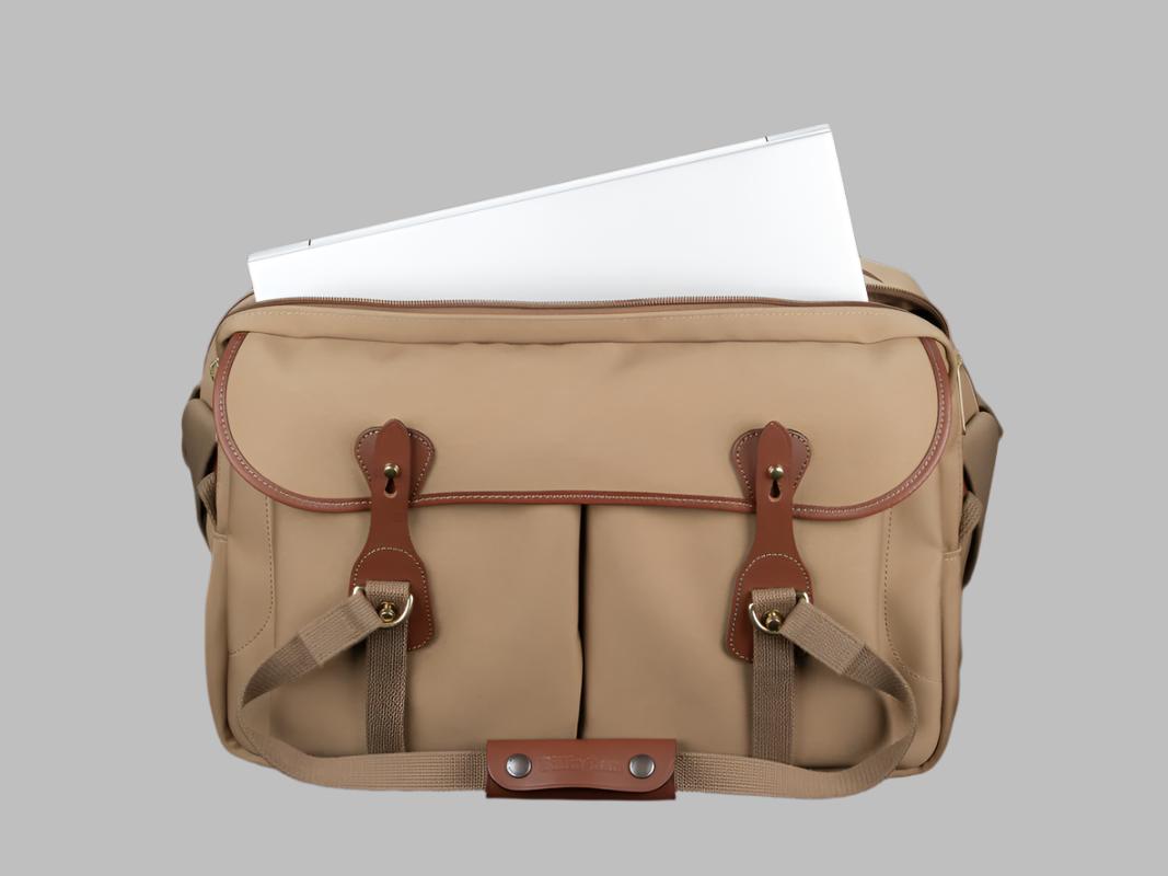 Billingham 555 MKII Camera Bag - Khaki Canvas / Tan Leather-Camera Bags-Kudos Cameras