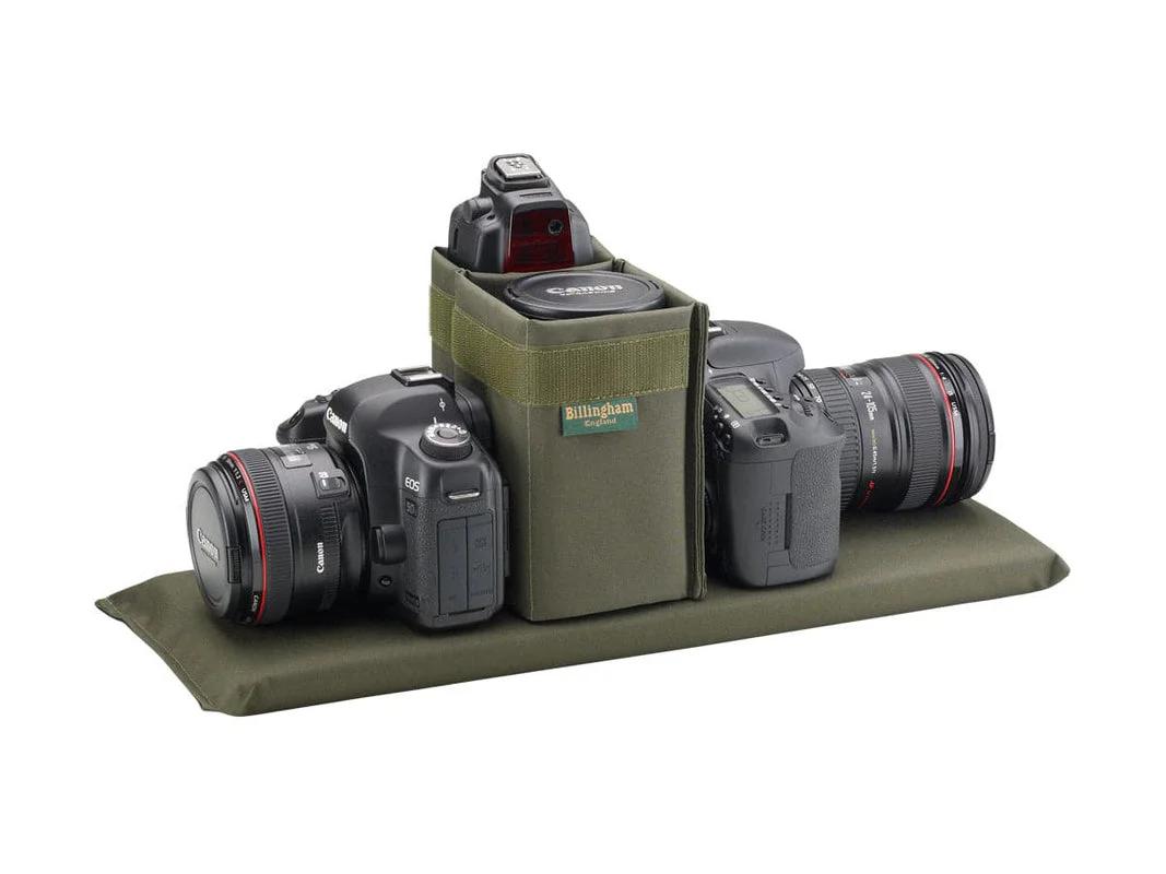 Billingham 555 MKII Camera Bag - Khaki Canvas / Tan Leather-Camera Bags-Kudos Cameras