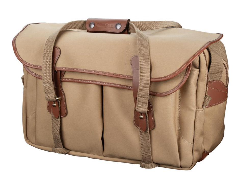 Billingham 555 MKII Camera Bag - Khaki Canvas / Tan Leather-Camera Bags-Billingham