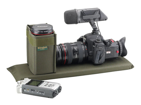 Billingham 555 MKII Camera Bag - Sage FibreNyte / Chocolate Leather-Camera Bags-Kudos Cameras