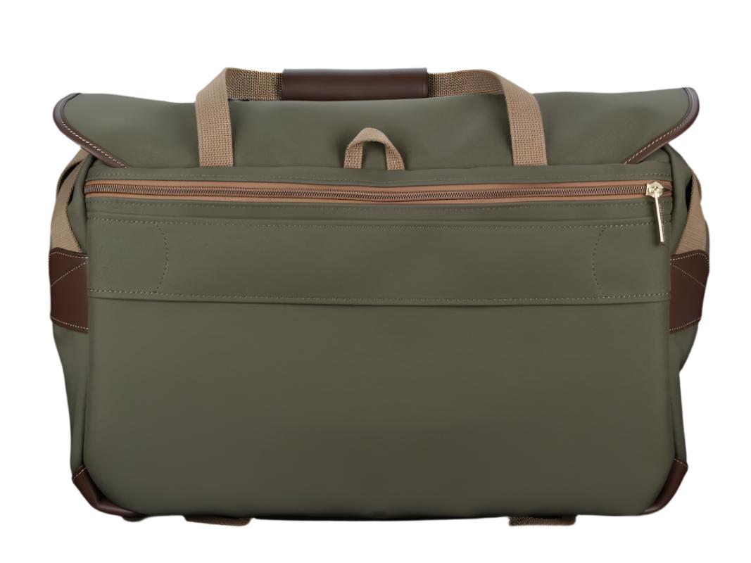 Billingham 555 MKII Camera Bag - Sage FibreNyte / Chocolate Leather-Camera Bags-Kudos Cameras