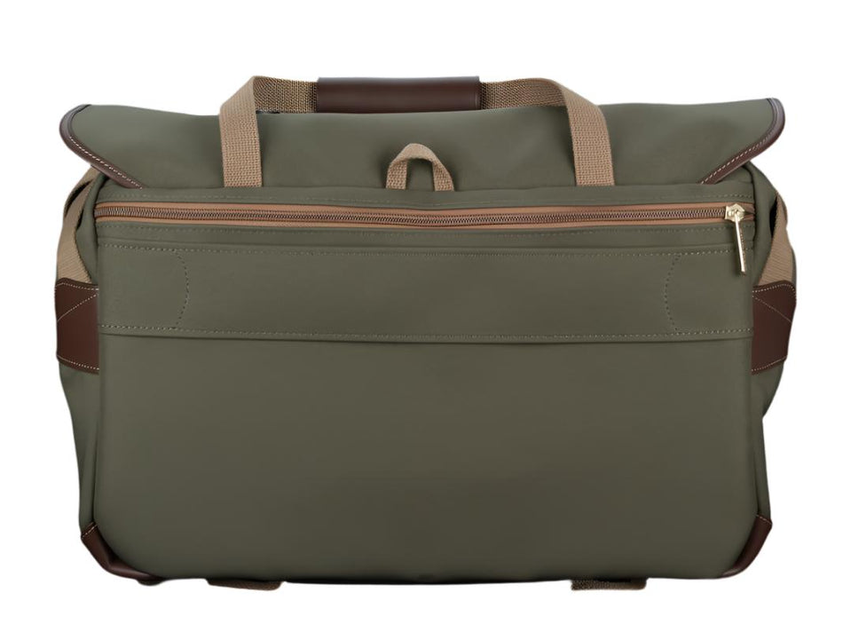 Billingham 555 MKII Camera Bag - Sage FibreNyte / Chocolate Leather-Camera Bags-Kudos Cameras