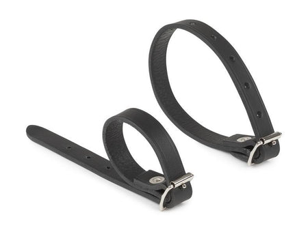 Billingham 5/8 Tripod Straps (Pair) - Black Leather-Camera Bag Accessories-Kudos Cameras