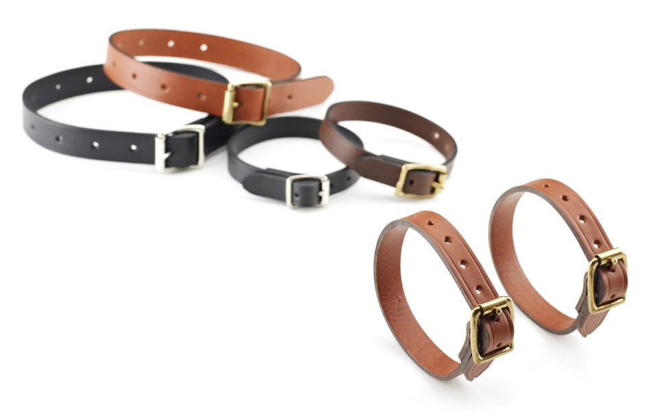 Billingham 5/8 Tripod Straps (Pair) - Chocolate Leather-Camera Bag Accessories-Kudos Cameras