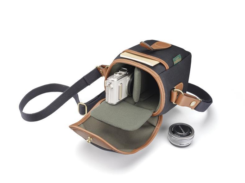 Billingham 72 Camera Bag - Black Canvas / Tan Leather-Camera Bags-Kudos Cameras