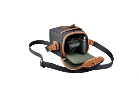 Billingham 72 Camera Bag - Black Canvas / Tan Leather-Camera Bags-Kudos Cameras