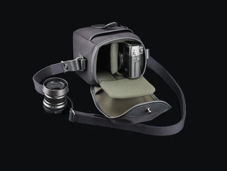 Billingham 72 Camera Bag - Black FibreNyte / Black Leather-Camera Bags-Kudos Cameras