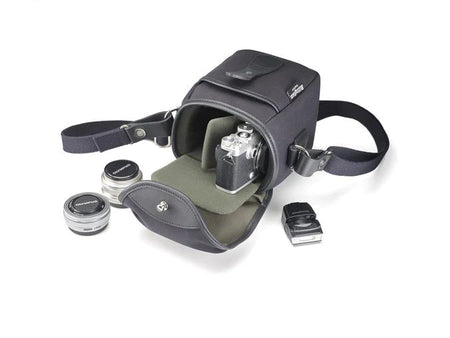 Billingham 72 Camera Bag - Black FibreNyte / Black Leather-Camera Bags-Kudos Cameras