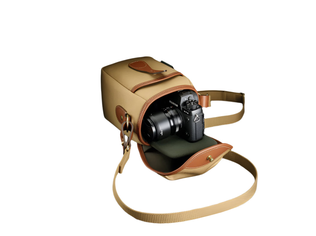 Billingham 72 Camera Bag - Khaki Canvas / Tan Leather-Camera Bags-Kudos Cameras