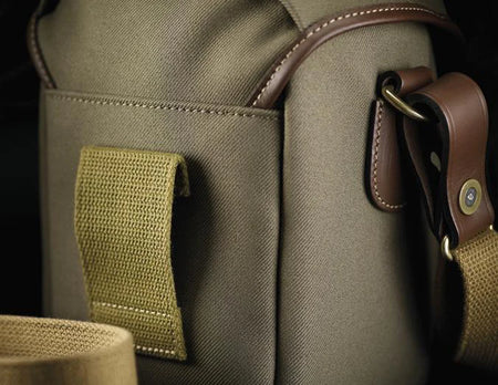 Billingham 72 Camera Bag - Sage FibreNyte / Chocolate Leather-Camera Bags-Kudos Cameras