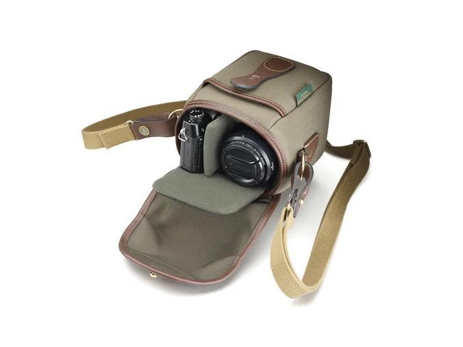 Billingham 72 Camera Bag - Sage FibreNyte / Chocolate Leather-Camera Bags-Kudos Cameras