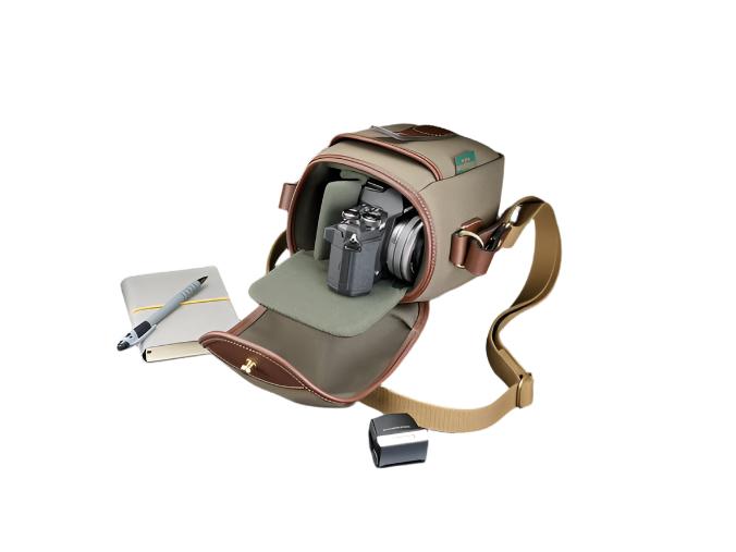 Billingham 72 Camera Bag - Sage FibreNyte / Chocolate Leather-Camera Bags-Kudos Cameras