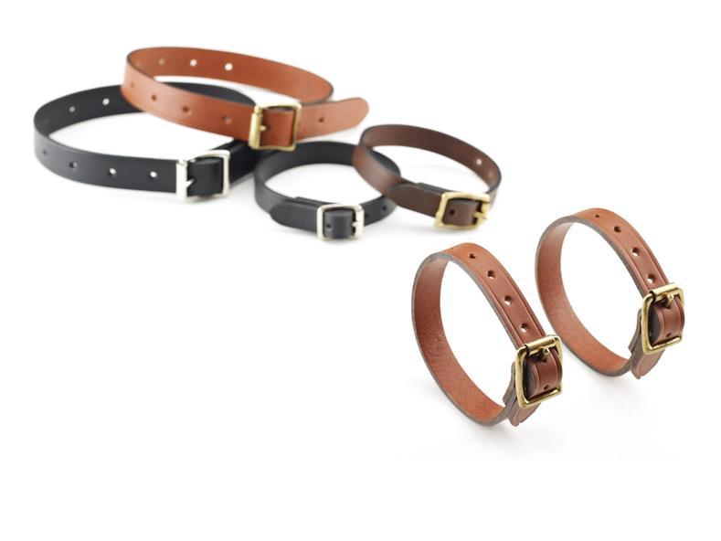 Billingham 7/8 Tripod Straps (Pair) - Tan Leather-Camera Bag Accessories-Kudos Cameras