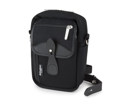 Billingham Airline Stowaway Camera Bag - Black Canvas / Black Leather-Camera Bags-Billingham
