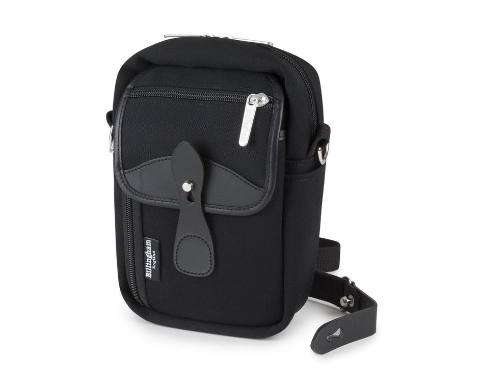 Billingham Airline Stowaway Camera Bag - Black Canvas / Black Leather-Camera Bags-Billingham