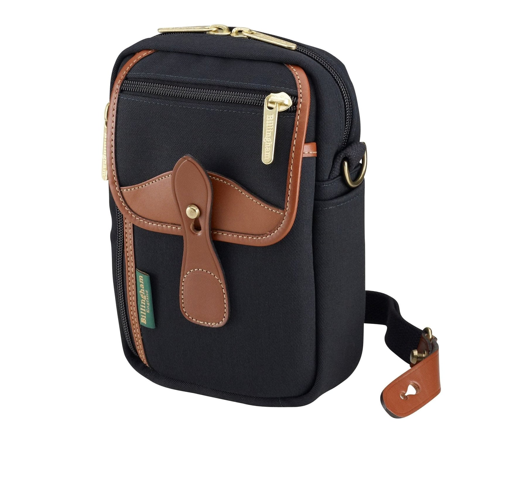 Billingham Airline Stowaway Camera Bag - Black Canvas / Tan Leather-Camera Bags-Kudos Cameras