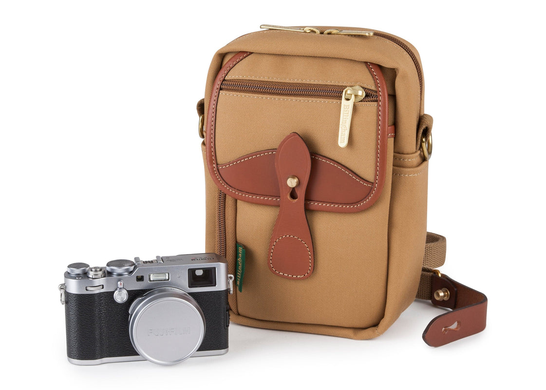 Billingham Airline Stowaway Camera Bag - Khaki Canvas / Tan Leather-Camera Bags-Kudos Cameras