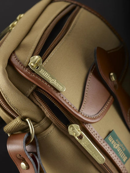 Billingham Airline Stowaway Camera Bag - Khaki Canvas / Tan Leather-Camera Bags-Kudos Cameras