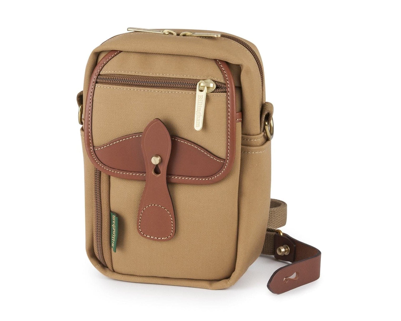 Billingham Airline Stowaway Camera Bag - Khaki Canvas / Tan Leather-Camera Bags-Kudos Cameras