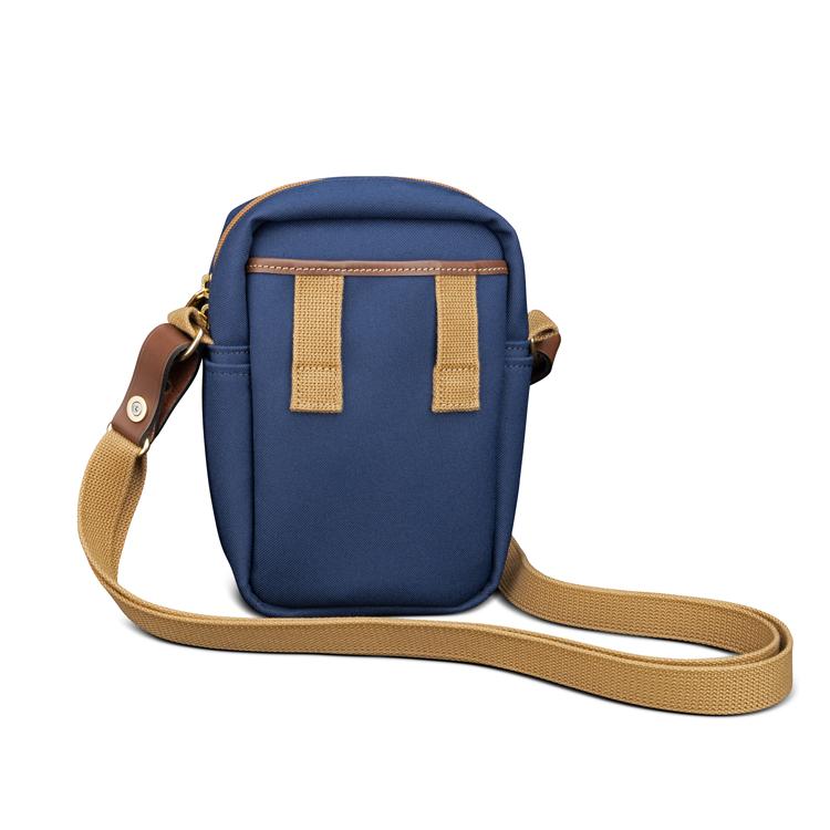 Billingham Airline Stowaway Camera Bag - Navy FibreNyte / Chocolate Leather-Camera Bags-Billingham