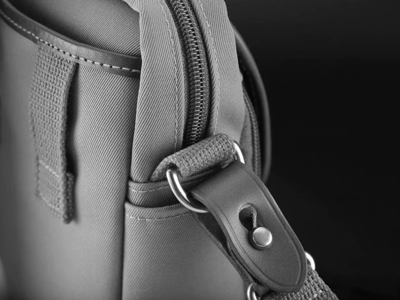 Billingham Airline Stowaway Camera Bag - Navy FibreNyte / Chocolate Leather-Camera Bags-Billingham