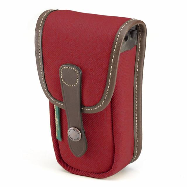 Billingham AVEA 3 End Pocket Pouch - Burgundy Canvas / Chocolate Leather-Camera Bag Pockets-Billingham