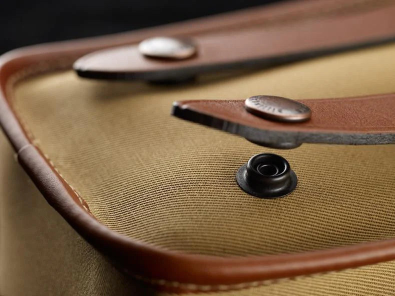 Billingham AVEA 3 End Pocket Pouch - Khaki FibreNyte / Tan Leather-Camera Bag Pockets-Billingham