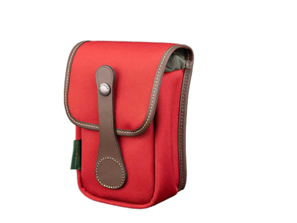Billingham AVEA 5 End Pocket Pouch - Burgundy Canvas / Chocolate Leather-Camera Bag Pockets-Billingham