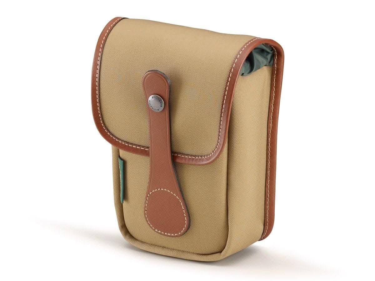 Billingham AVEA 5 End Pocket Pouch - Khaki Canvas / Tan Leather-Camera Bag Pockets-Billingham