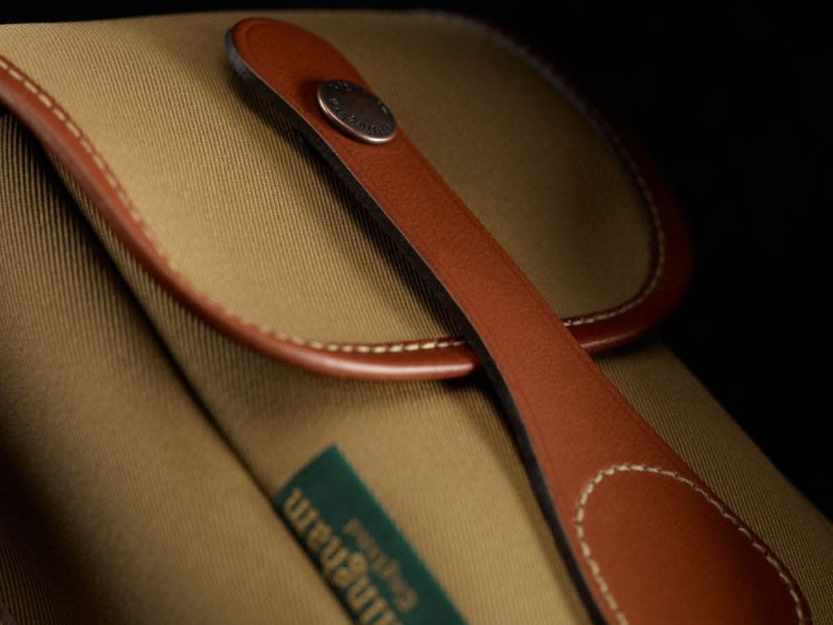 Billingham AVEA 5 End Pocket Pouch - Khaki FibreNyte / Tan Leather-Camera Bag Pockets-Billingham